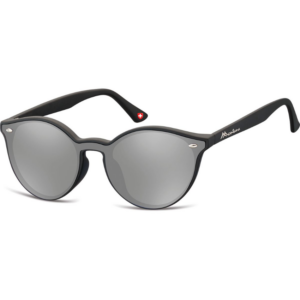 Occhiali da sole Montana MS46A nero panto con lenti blu reflective categoria 3, design contemporaneo per adulti