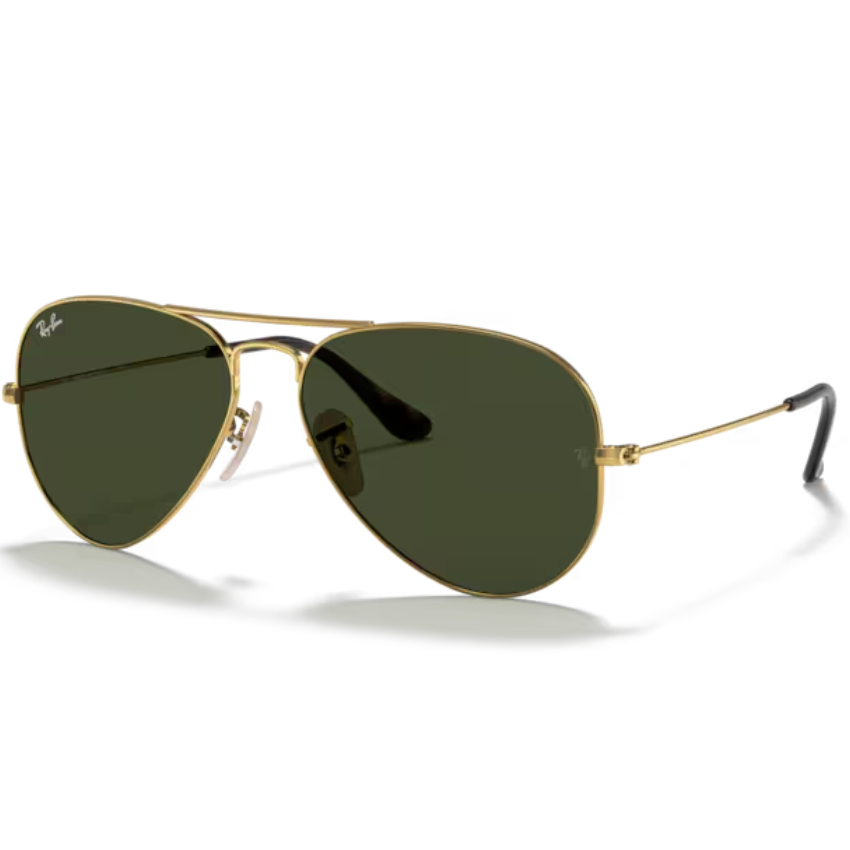 Occhiali da sole Ray‑Ban Aviator Large Metal RB3025 181/71 oro arista con lenti fumo sfumate – design pilot unisex