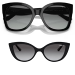 Occhiali da sole Vogue Eyewear combo famiglia mamma e figlia montature nere e lenti sfumate
