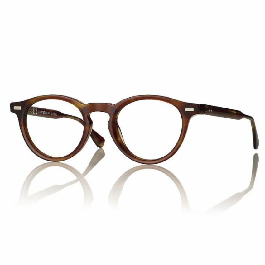 Occhiali da vista Centrostyle F068747009000 montatura pantos acetato havana con ponte keyhole