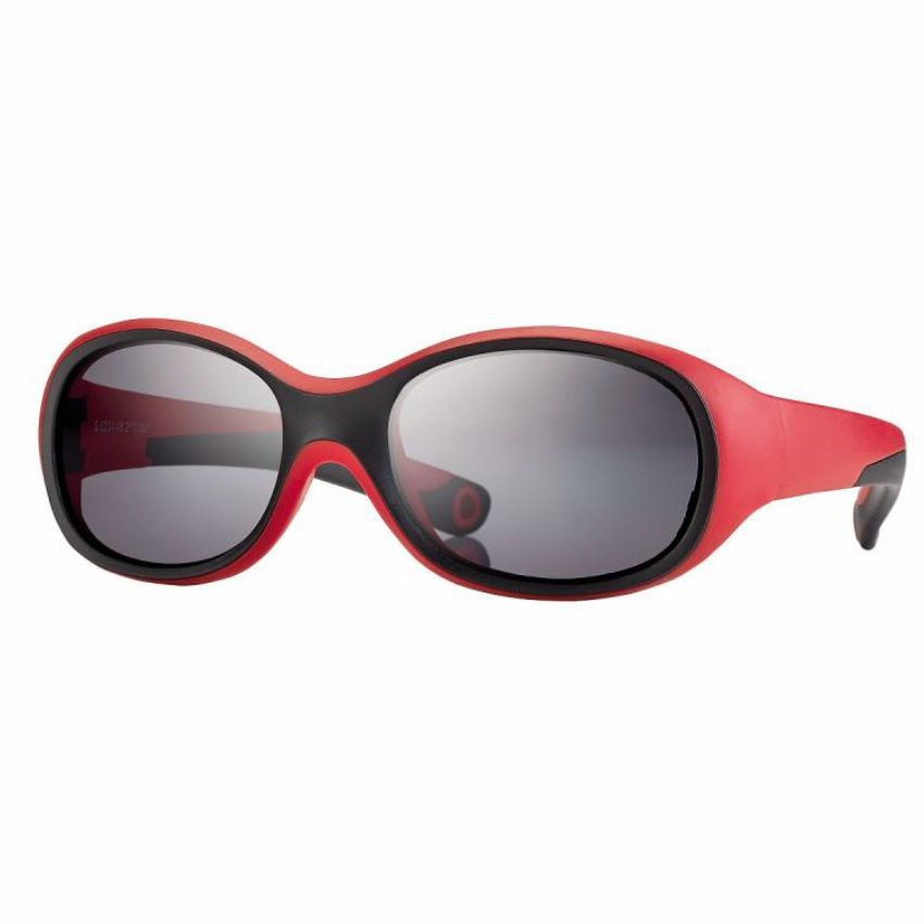 Occhiali da sole Centrostyle S023446210001 montatura sportiva rosso e nero con lenti scure