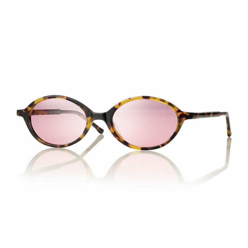 Centrostyle S066950009017 occhiali da sole adulto ovali tartarugato con lenti rosa