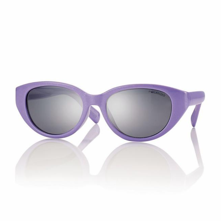 Centrostyle S067646167001 occhiali da sole kids viola cat eye con lenti grigio specchiate