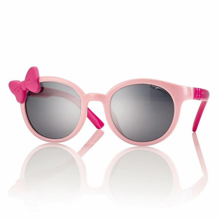 Centrostyle S067742360001 occhiali da sole kids rosa con fiocco e lenti grigio sfumato