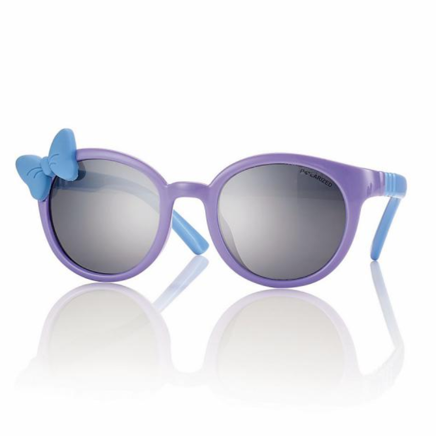 Centrostyle S067742361001 occhiali da sole kids viola con fiocco e lenti grigio sfumato