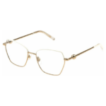 Occhiali Furla VFU871 0H32 donna oro chiaro geometrici con montatura sottile in metallo