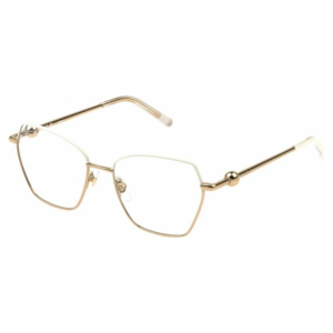 Occhiali Furla VFU871 0H32 donna oro chiaro geometrici con montatura sottile in metallo