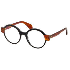 Occhiali da vista Gigi Studios GS1049 CELENE colore 11 montatura rotonda acetato nero con aste havana