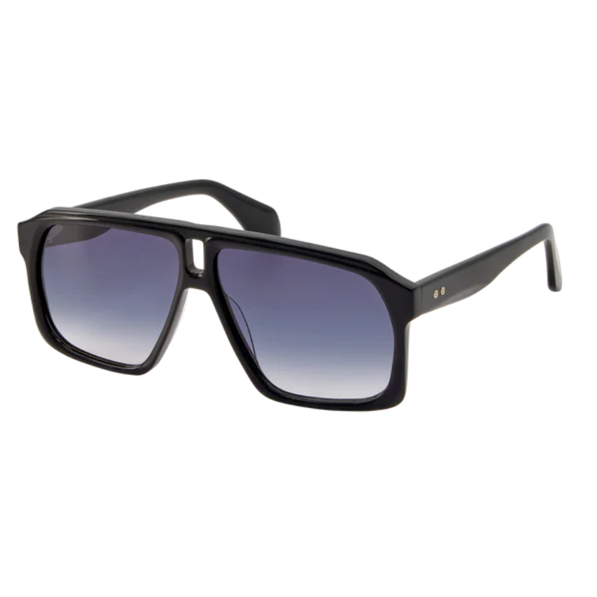 Occhiali da sole Gigi Studios GS1054 LYANNA colore 11 acetato nero con lenti blu sfumate