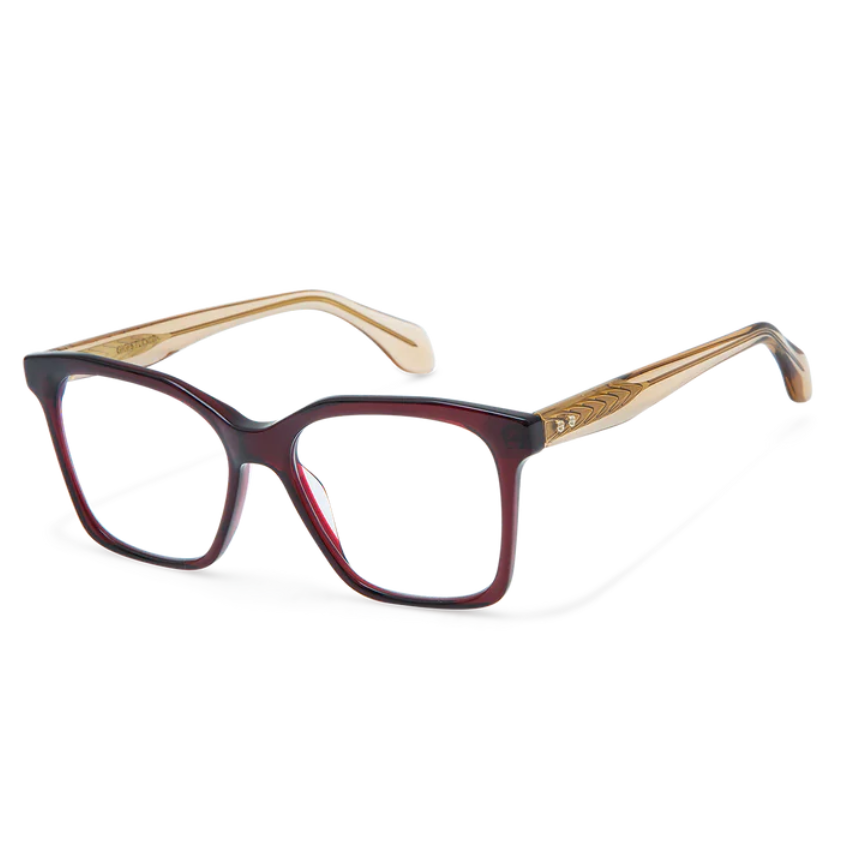 Occhiali da vista Gigi Studios GS1078 VALENE colore 81 acetato bordeaux con aste dorate