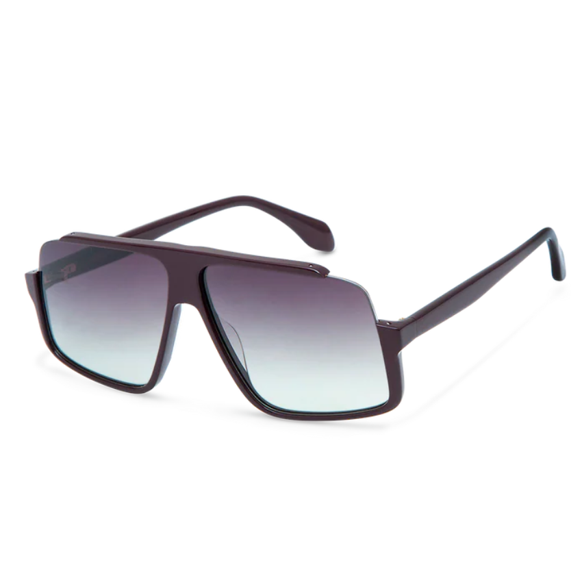 Occhiali da sole Gigi Studios GS1083 MIENNA acetato bordeaux montatura oversize