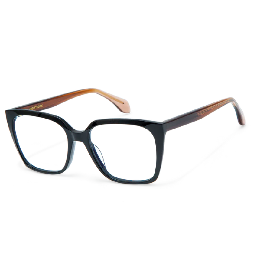 Occhiali da vista Gigi Studios GS9029 ARA colore 11 montatura acetato nero con aste havana