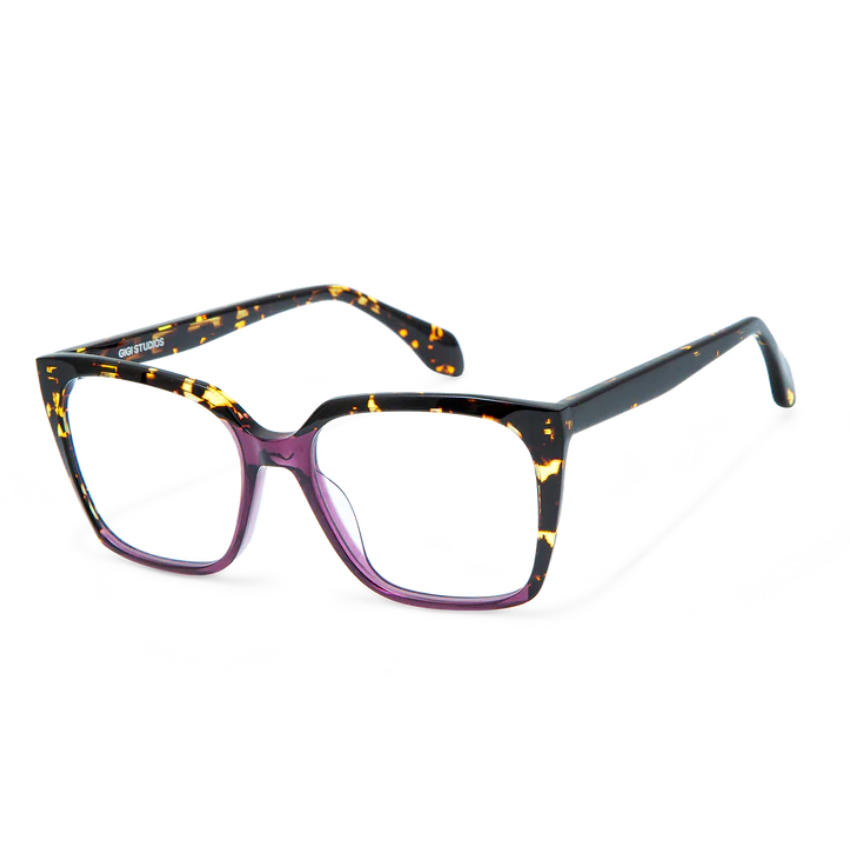 Gigi Studios GS9029 ARA 83 occhiali da sole donna squadrati tartarugati con frontale sfumato viola