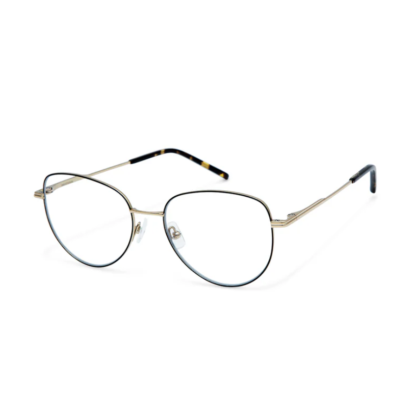Gigi Studios GS8010 ELOISE 010 occhiali da sole donna cat-eye neri in acetato lucido