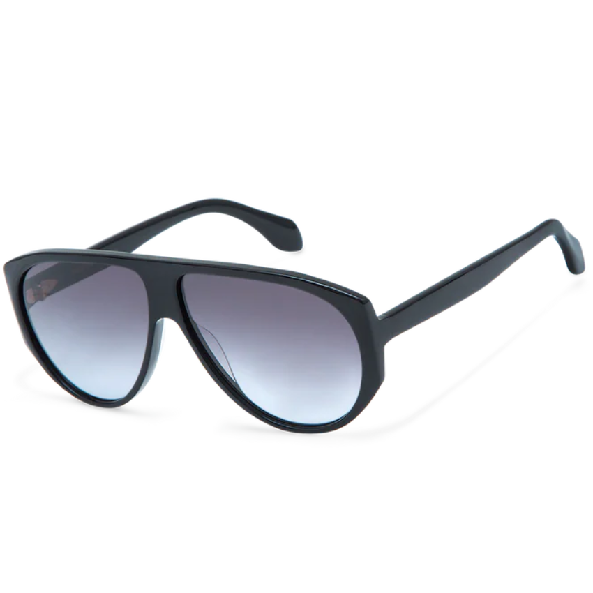 Gigi Studios GS1082 TALIAH 11 occhiali da sole donna oversize neri con lenti grigio sfumato