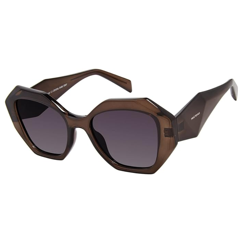 Occhiali da sole Privé Revaux The Bimini S 2VT WJ unisex marrone oversize geometrici