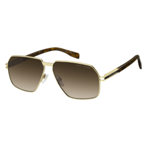 Occhiali da sole Marc Jacobs MARC 906/S 8SO/HA donna oro geometrici oversize eleganti lenti marrone sfumato
