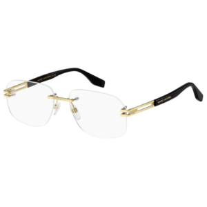 Marc Jacobs MARC 750 RHL oro rimless rettangolare aste nere acetato uomo