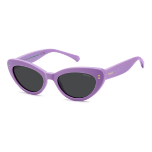Polaroid Kids PLD 8068/S viola cat-eye bambino unisex lenti grigio polarizzate