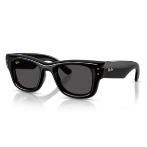 Occhiali da sole Ray-Ban RB4940 Wayfarer Puffer 601/87 unisex nero Ultra Black squadrati nylon