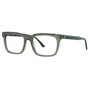 Tonny TY48350A C1 uomo verde traslucido rettangolare acetato logo T argento
