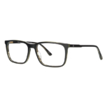 Tonny 48355A C1 uomo rettangolare acetato bi-layer oliva scuro logo T