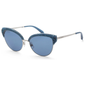 Atelier Swarovski SK0164 Moselle 90X blu cristalli Pointiage cat-eye donna semi-cerchiata