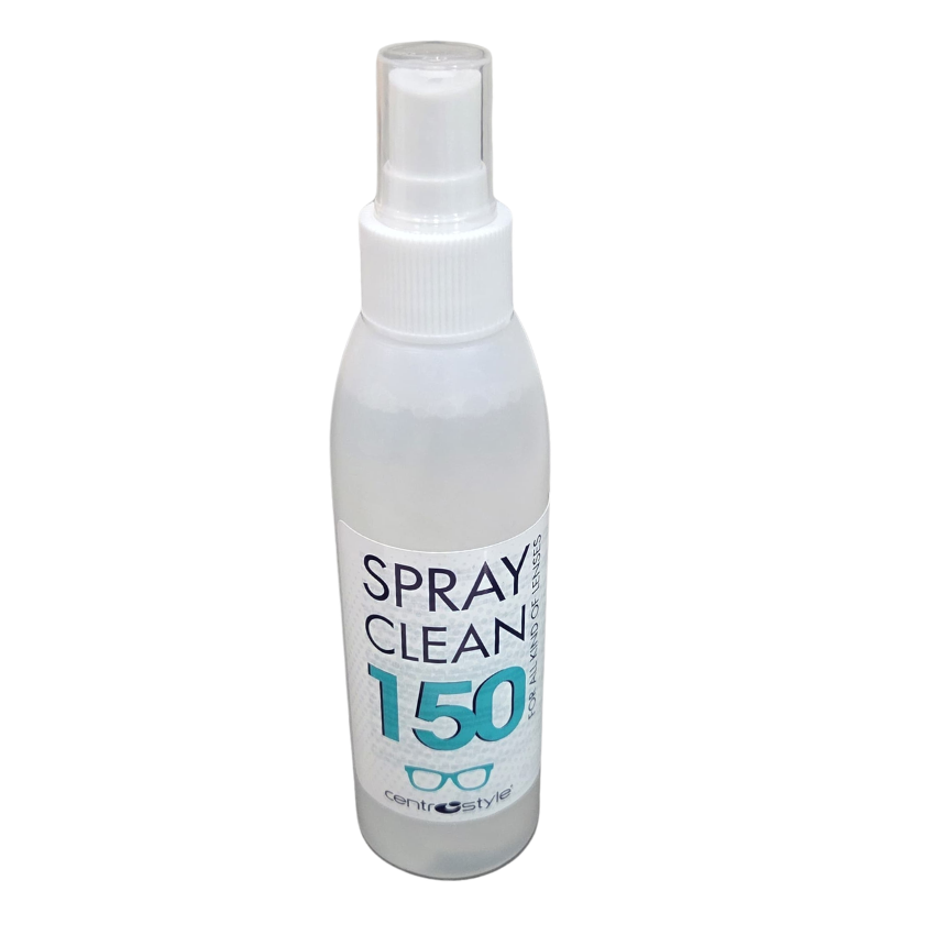 Spray pulizia lenti Centrostyle 150 ml ricarica famiglia con flaconi bianchi e formato convenienza