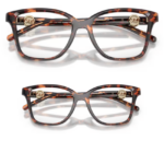 Occhiali da vista Michael Kors Kobe MK4180U 4031 Luggage Tortoise set madre e figlia con montatura squadrata tartarugata lucida