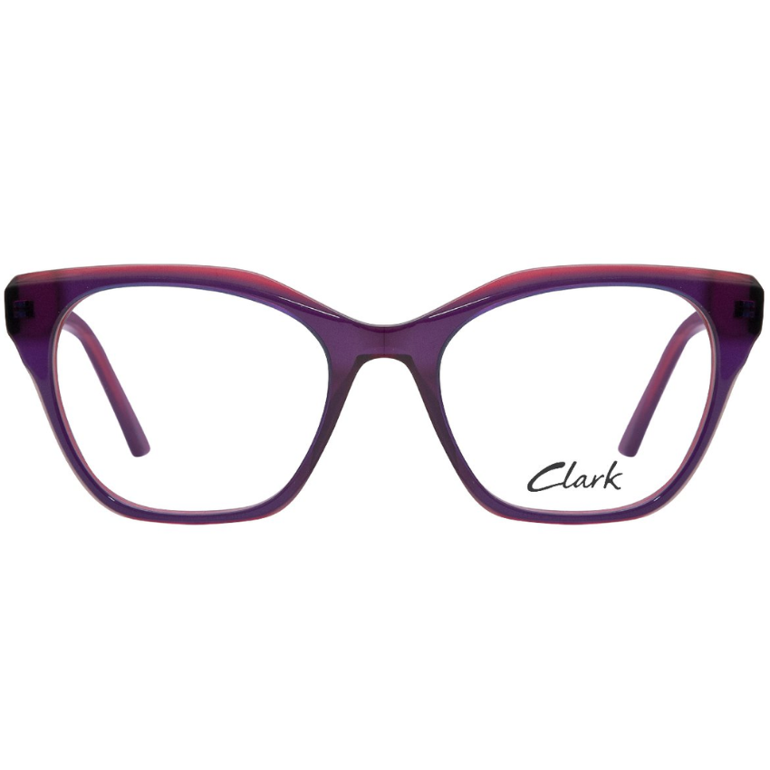 Occhiali Clark 1544 C1 viola trasparente con forma cat-eye femminile