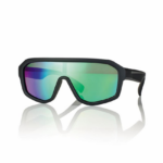 Occhiali da sole Centrostyle S0577 neri opachi con lenti polarizzate verde specchiate