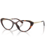 Michael Kors Lille MK4206U 4031 tartarugato con montatura ovale Luggage Tortoise e aste metalliche