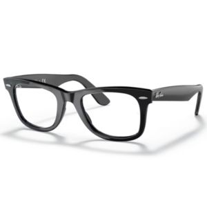 Occhiali Ray-Ban RX5121F neri Wayfarer con montatura squadrata in acetato