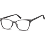 Sunoptic CP118 nero donna con montatura cat-eye lucida e lenti trasparenti