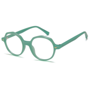 Sunoptic M-CP96B verde con montatura rotonda Milky Green e dettagli dorati