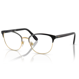 Occhiali da vista Vogue VO4088 352 Nero e Oro da donna con montatura ovale in metallo