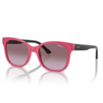Occhiali da sole Vogue Junior VJ2023 25458H Rosa Opalino da bambino con lenti Viola Sfumato