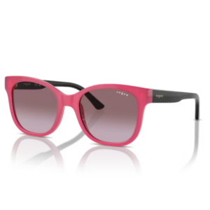 Occhiali da sole Vogue Junior VJ2023 25458H Rosa Opalino da bambino con lenti Viola Sfumato
